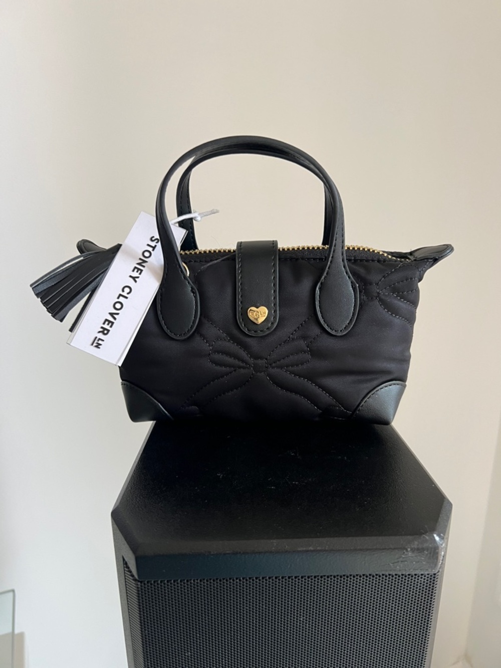 STONEY CLOVER LANE Pouchette Quilted Crossbody 01 Bag Noir